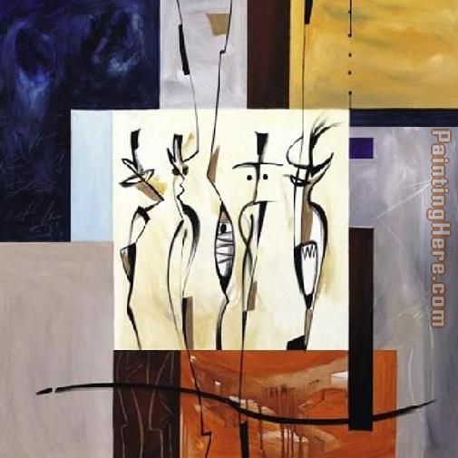Spirits at Play II painting - Alfred Gockel Spirits at Play II art painting
